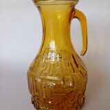 Vintage Bormioli Italian glass carafe from the 70s