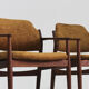 Vintage Danish teak dining room chairs model 62a by Arne Vodder for Sibast