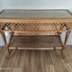Vintage rattan console