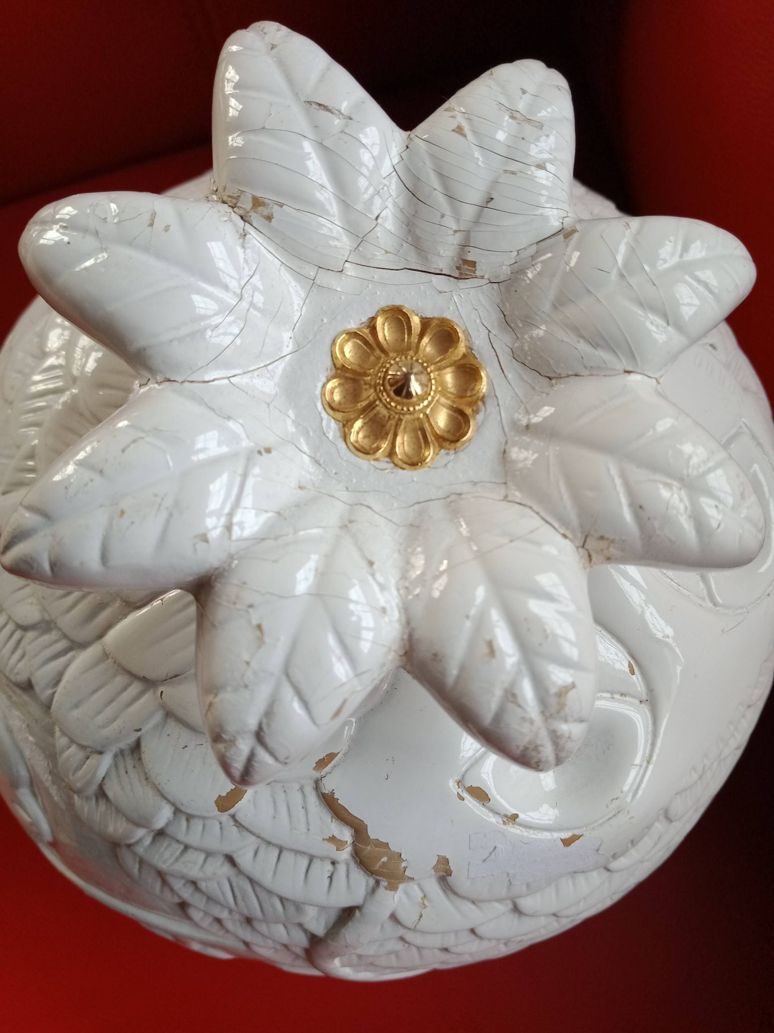 Seau à glaçons - ananas - liège laqué blanc - deco animaux végétaux