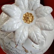 Seau à glaçons - ananas - liège laqué blanc - deco animaux végétaux