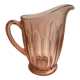 Pink pitcher in molded glass 50s