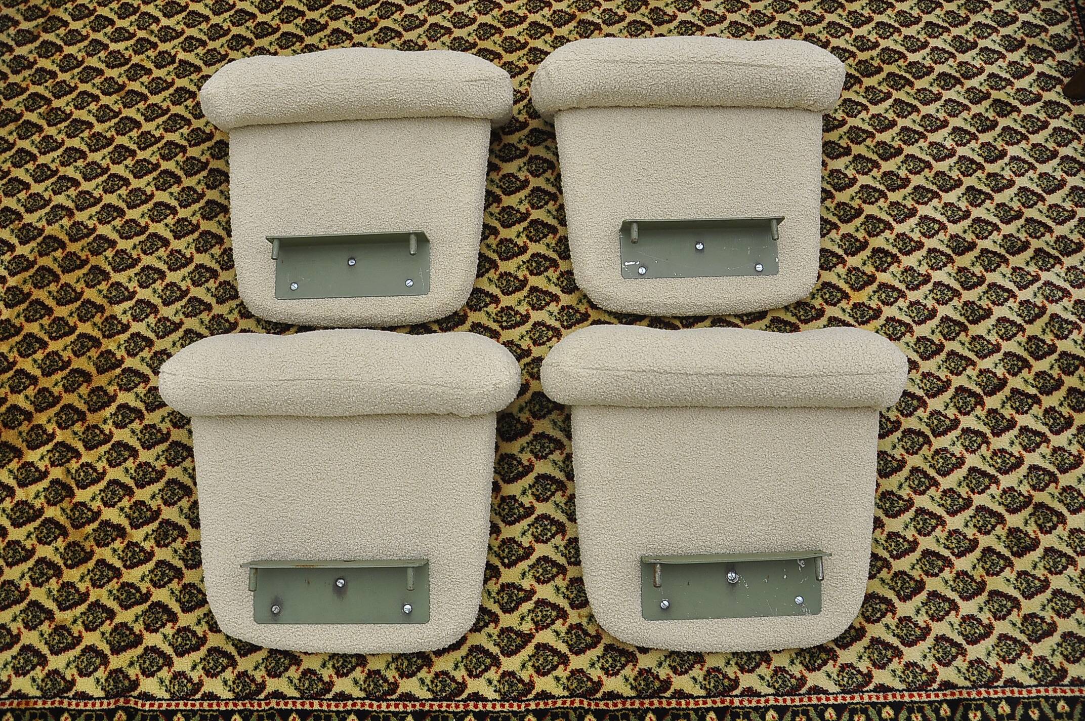 Canapé modulable boucle beige, 1970