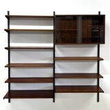 Rosewood Modular Wall System By Kai Kristiansen for Feldballes, 1960s.