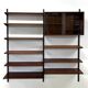 Rosewood Modular Wall System By Kai Kristiansen for Feldballes, 1960s.