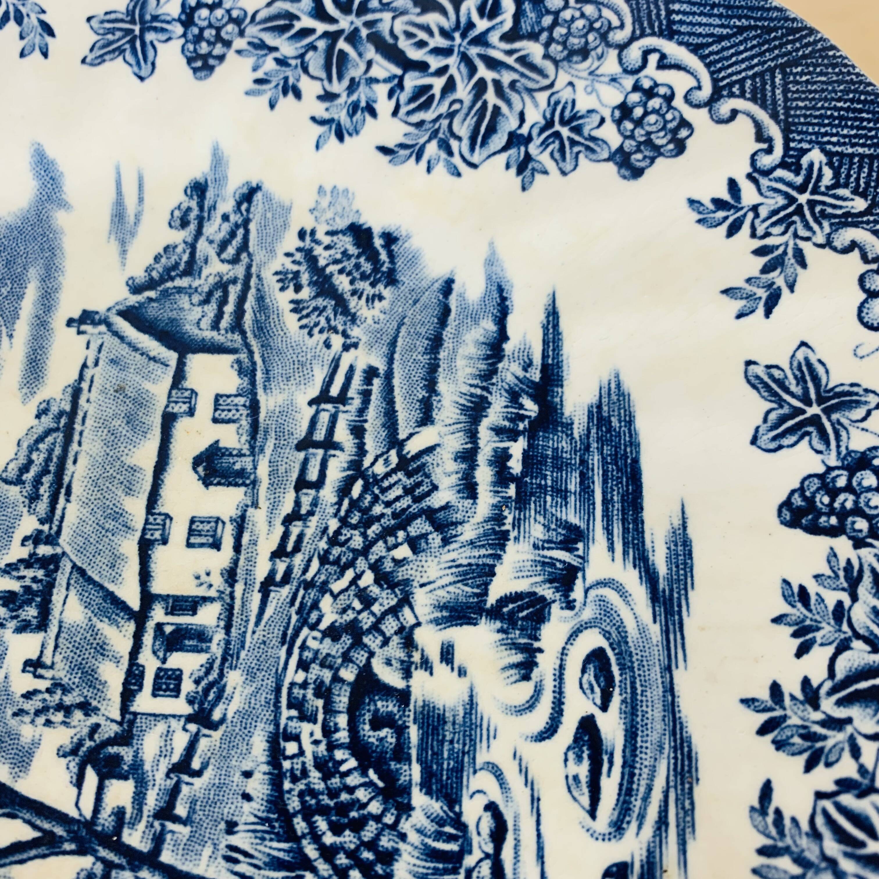 7 Myott The Brook English Ironstone Dessert Plates