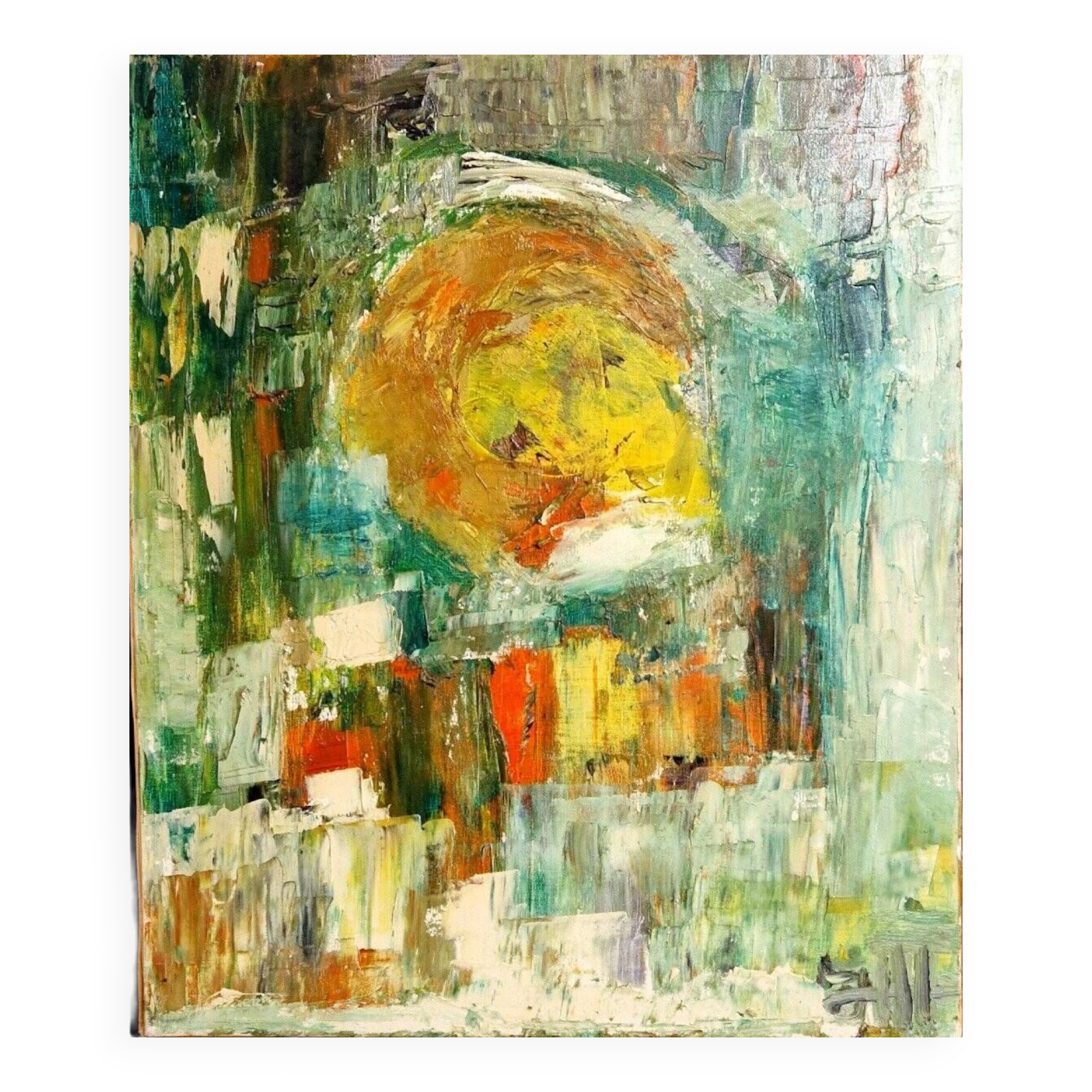 Vintage abstract painting