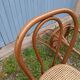 3 antique bistro chairs with canework