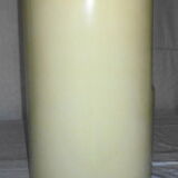 Cylindrical fiberglass bedside table from the 60s