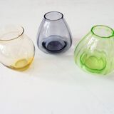 Colorful glass vases by A.D. Copy for Glasfabriek Leerdam Netherlands 1930s