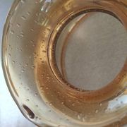 Globe de lampe en verre teinté jaune