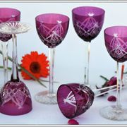 Set of 6 wine glasses from the Rhine Roemer Baccarat Crystal model S1132