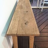 Solid oak console