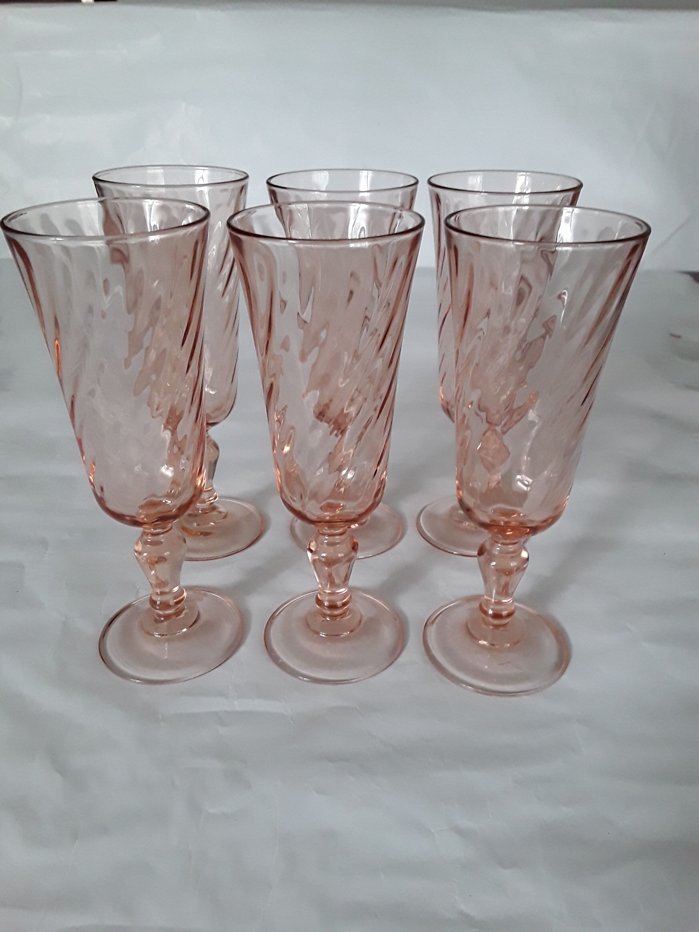 6 champagne flutes
