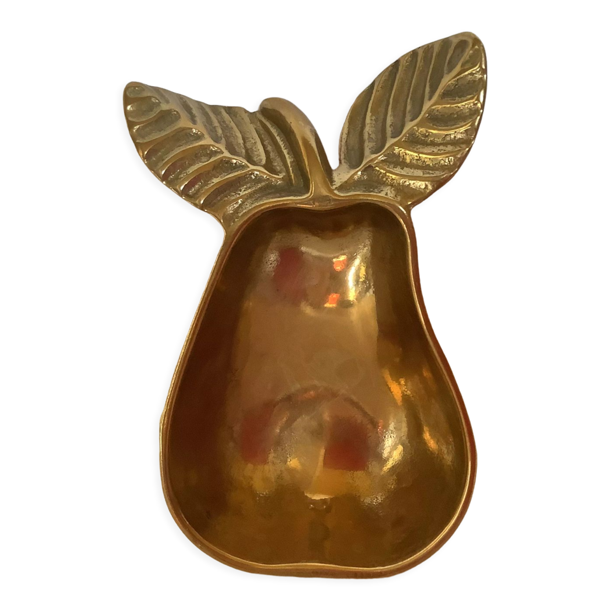 Empty pocket pear fruit brass
