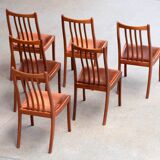 Series of 6 scandinavian chairs