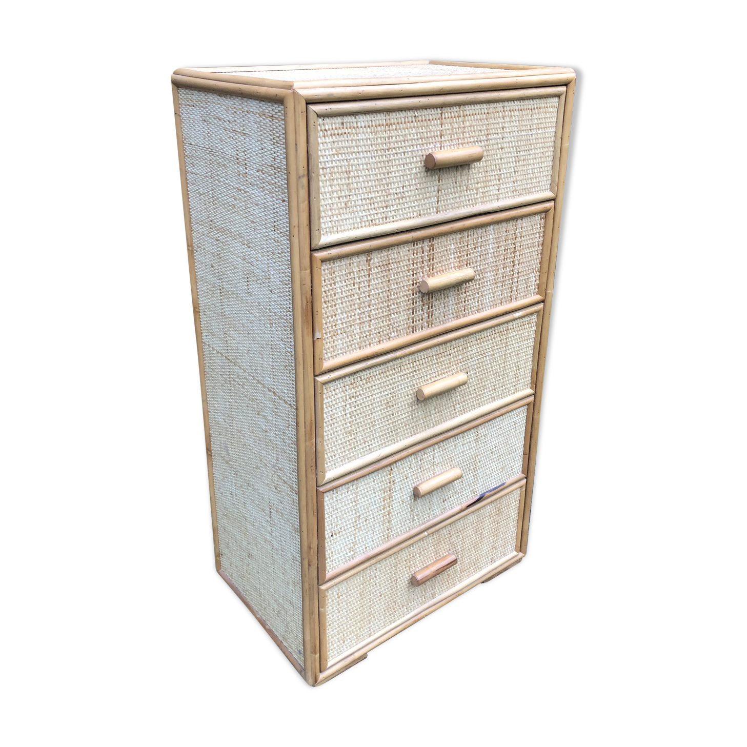 Vintage rattan commodus