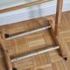 Vintage blond wood night valet, 50s-60s