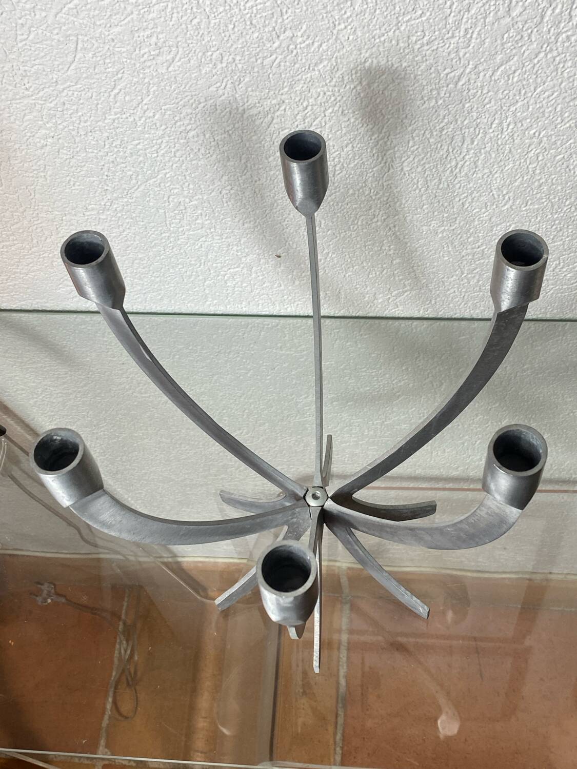 Sigga Heimis aluminum six-branched candlestick