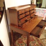 Desk / Secretary in exotic wood 15 drawers