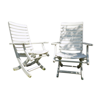 Herlag wooden garden chairs 80s