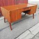 Vintage desk 2 doors 1 drawer compass feet