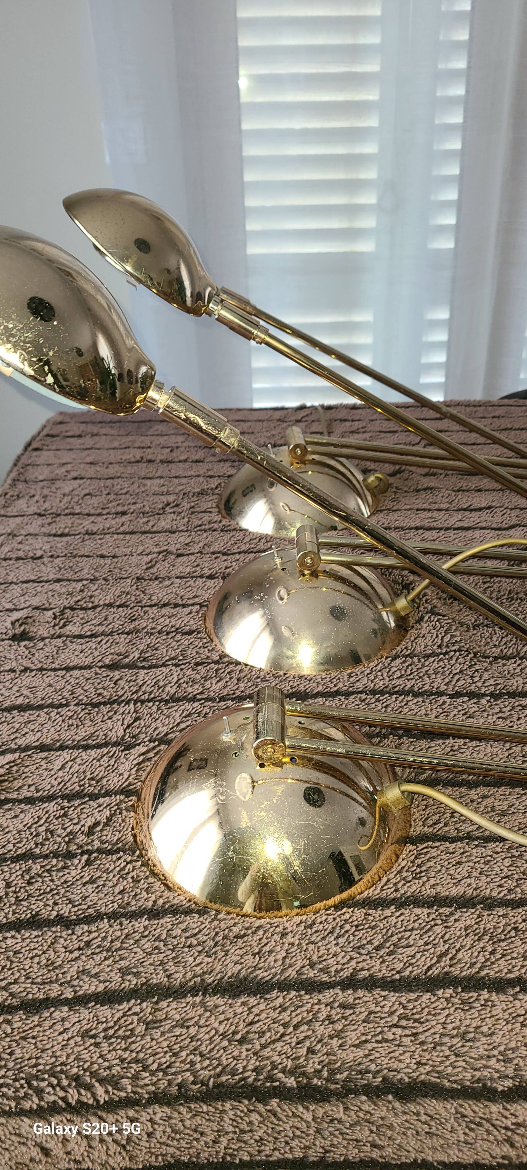 3 lampes de bureau vintage Zonca Voghera