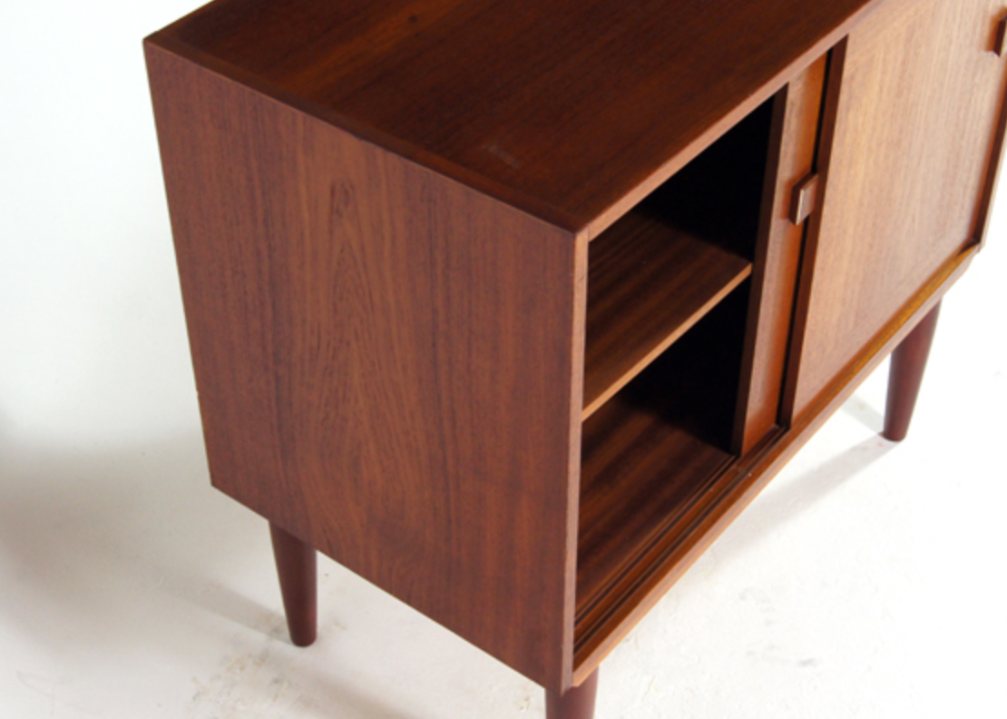 Vintage Danish hi-fi tv furniture in retro vintage teak
