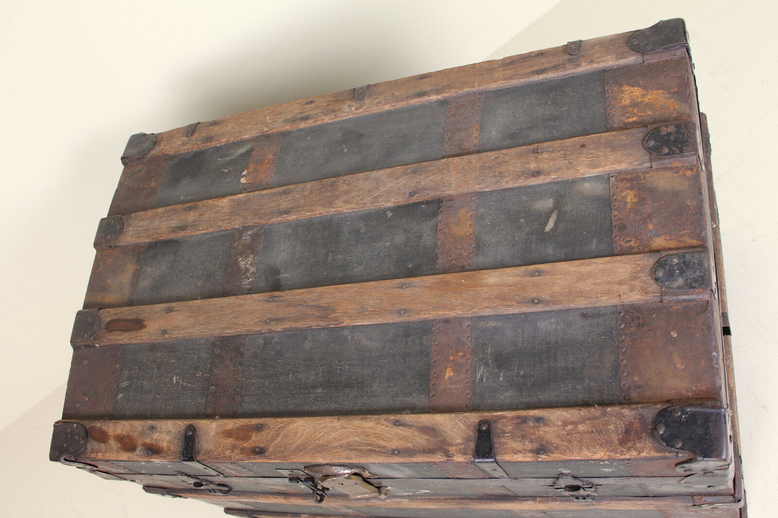 Antique vintage wooden chest