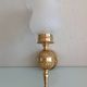 Brass wall light and satin glas vintage 50s-60s