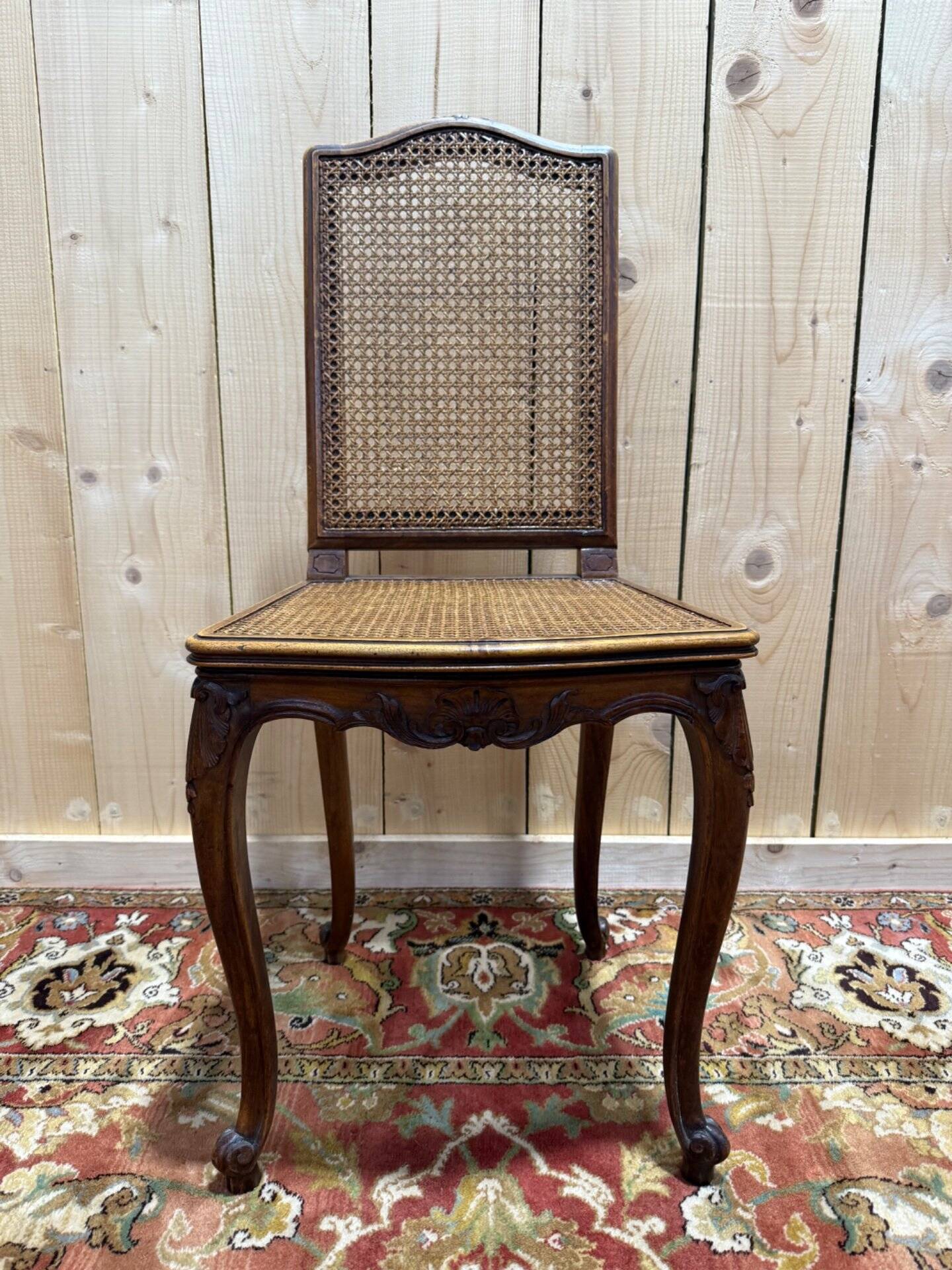 Set of 6 Louis XV style cane chairs