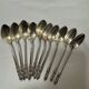 Set of 10 small Boulenger spoons in silver-plated metal