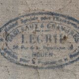 Table HST "Red house by the river" signed C. Normand early XX°