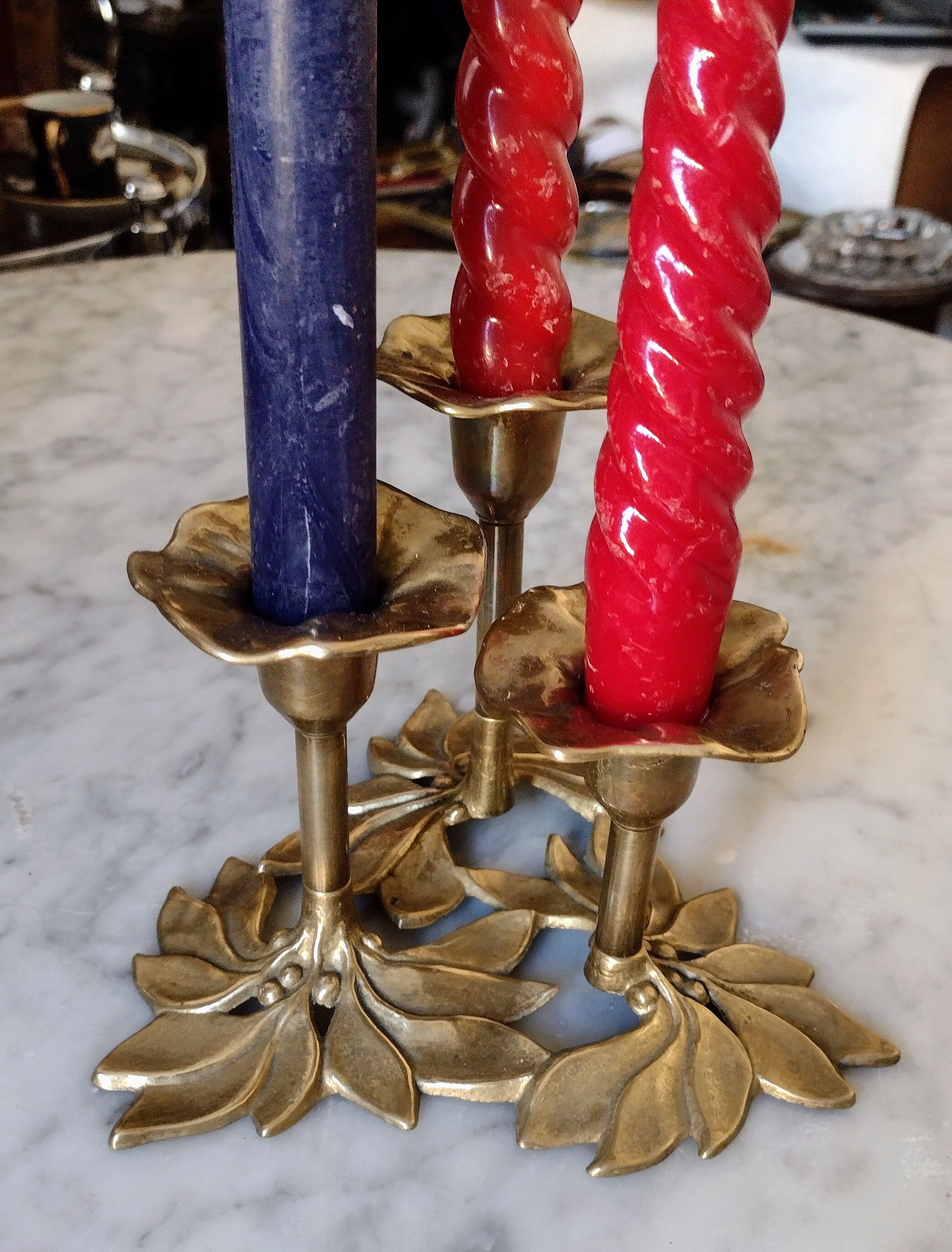 Brass candleholder