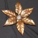 Applique florale de Willy Daro, style Hollywood Regency, 1970.