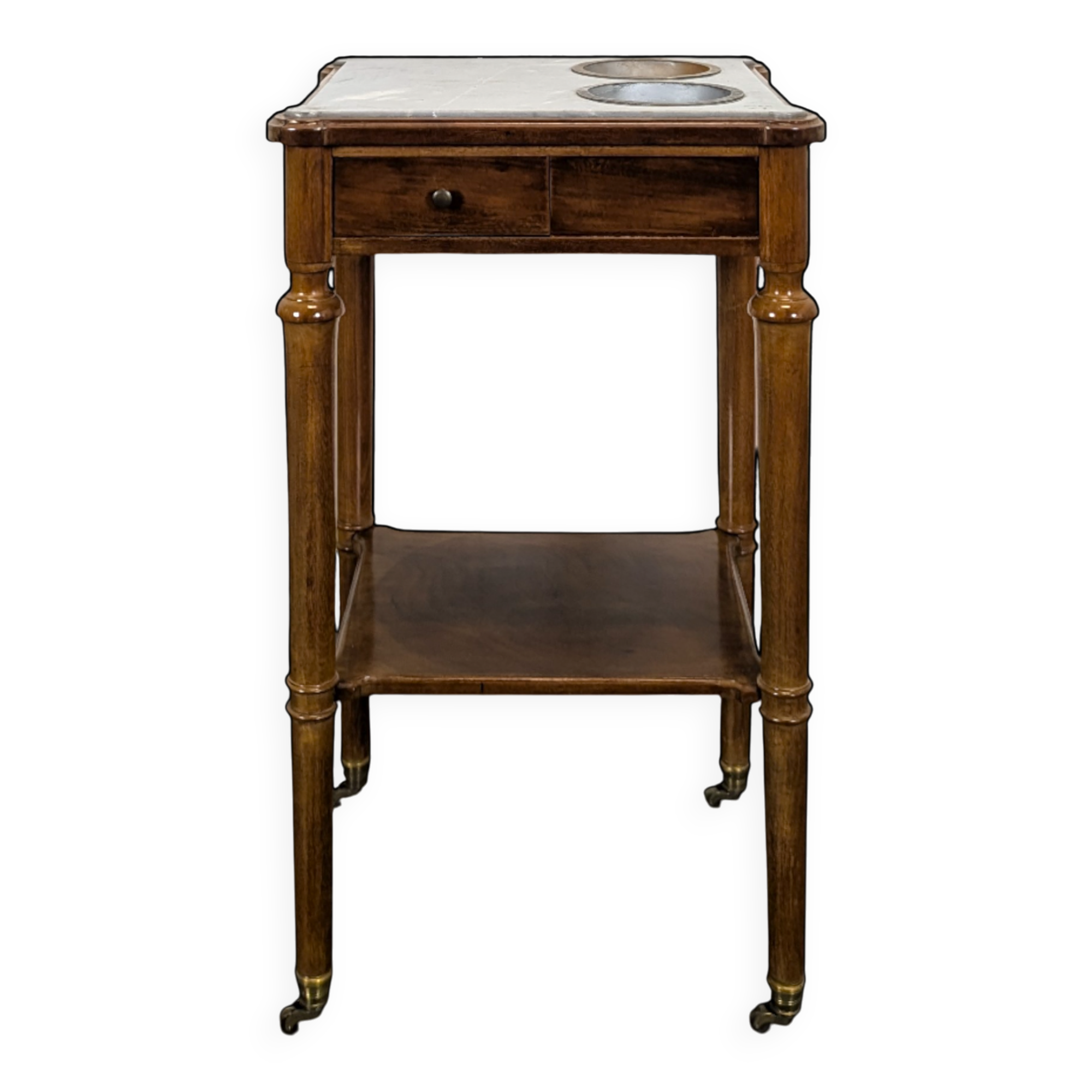 Mahogany refreshment cabinet from the early 19th century.