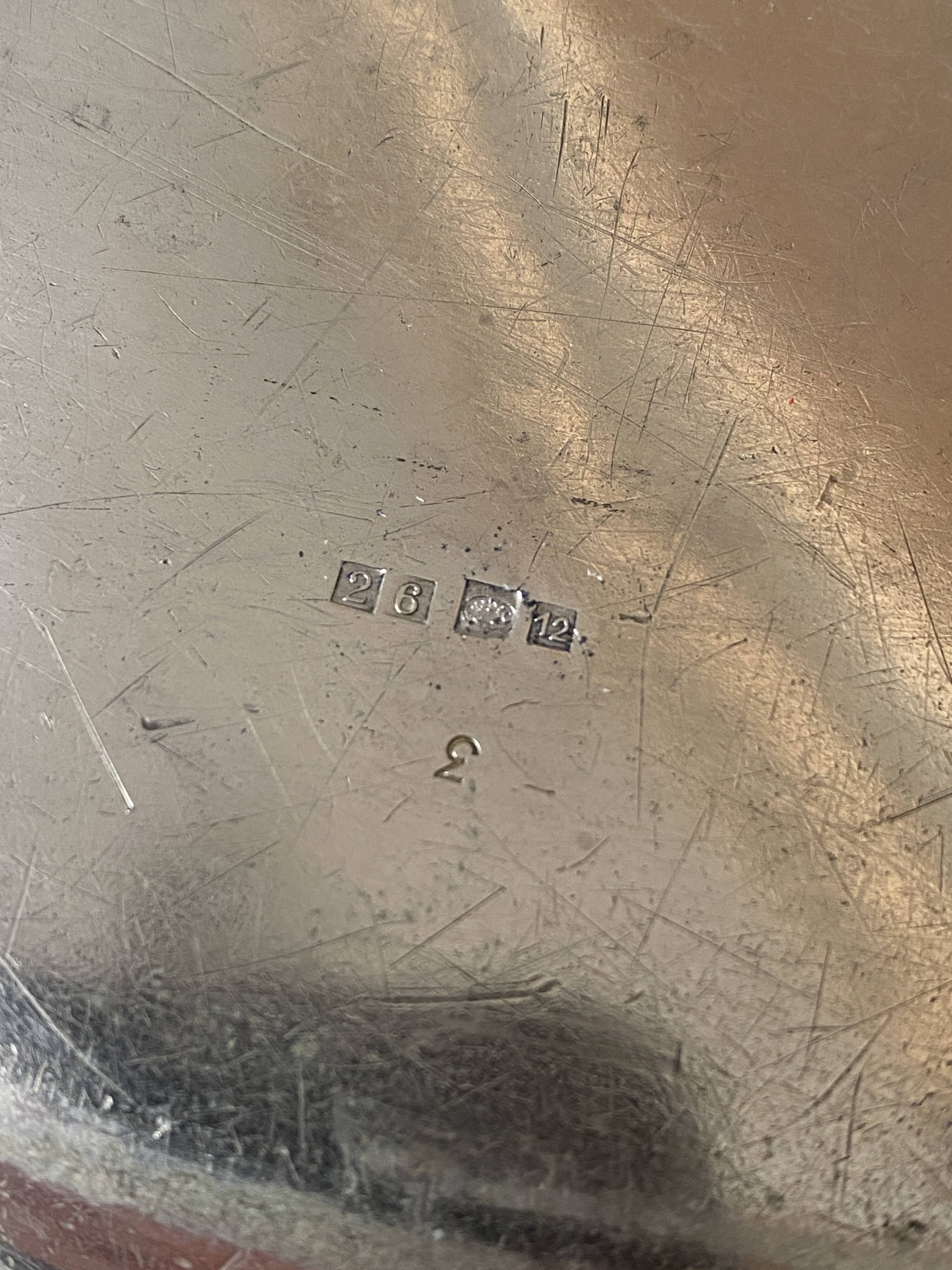 Silver-plated serving dish from the Hôtel des Anglais in Le Touquet