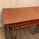 Series of 3 nesting tables from the 70s in wood and chromed metal