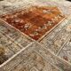 Turkish Kayseri Orange Rug