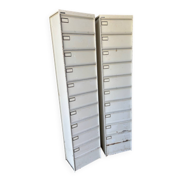 Metal lockers with flaps