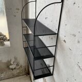 Black metal string shelf