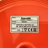 Lampe de table Nesso orange, réédition par Artemide