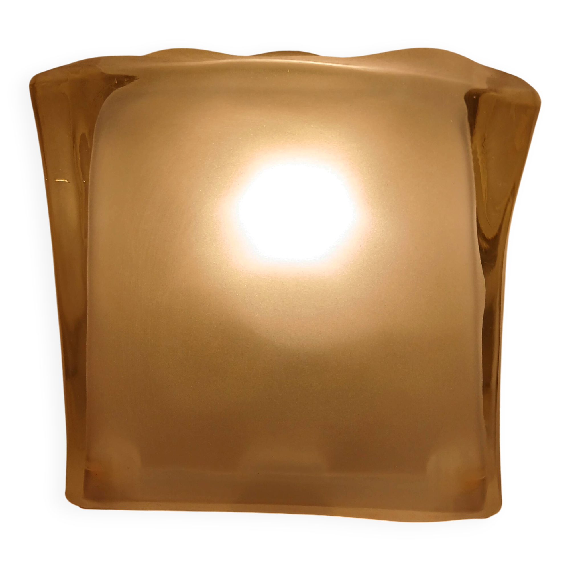 "Iviken" thick glass collector ice cube table lamp from Ikea