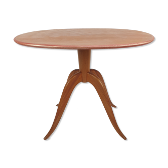 Table à café ovale italienne années 1960