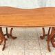 Brutalist table in solid oak