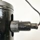 Suspension industrielle en émail noir, 1950s