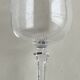 6 Engraved crystal water glasses