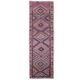 Vintage Turkish Oushak blanket made of wool and cotton, purple, 82x320.