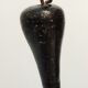 Candélabre d’onyx noir bronze et cristaux France années 1940.