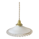Pendant lamp, portable lamp, old opaline